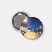 ドイツのベルリンのシュリー川近くのベンチ マグネット (正面/裏面)