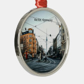 ドイツのベルリンのダウンタウン写真 メタルオーナメント (右)