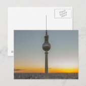 ドイツのベルリンTVタワーFernsehturm Berlin ポストカード (正面/裏面)