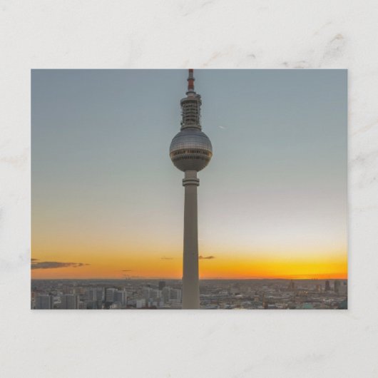 ドイツのベルリンTVタワーFernsehturm Berlin ポストカード (正面)