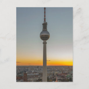 ドイツのベルリンTVタワーFernsehturm Berlin ポストカード
