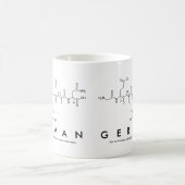 ドイツのペプチド名mug コーヒーマグカップ (中央)