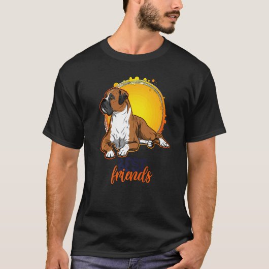 ドイツのボクサー犬の種類3 Tシャツ (正面)