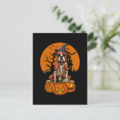 ドイツのボクサー・ドッグ・ハロウィーン シーズンポストカード (スタンド正面)