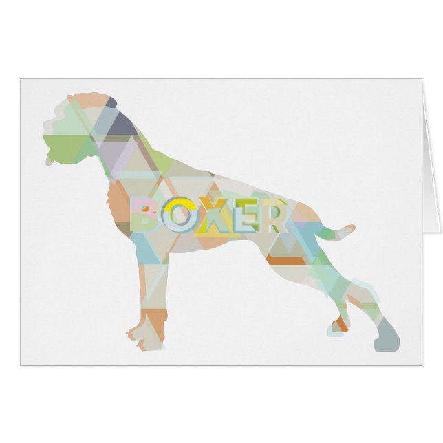 ドイツのボクサー・三角 (正面横)