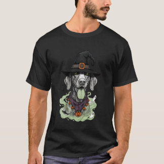 ドイツのポインター・ハロウィン GSP ママ パパ Tシャツ