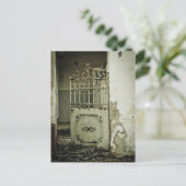 ドイツのマイエンの古い錆びたドア ポストカード (スタンド正面)