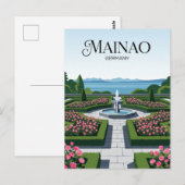 ドイツのマイナウ島 ポストカード (正面/裏面)