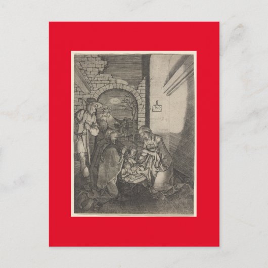 ドイツのマスタープリントの出生 シーズンポストカード (正面)