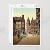 ドイツのマニ州ハノーバーにあるマーケット教会 ポストカード (正面/裏面)