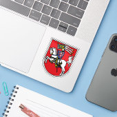 ドイツのマールブルクの紋章 シール (ノートパソコンとiPhone)
