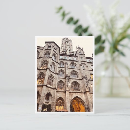 ドイツのミュンヘンにあるBavaria Rathaus-Glockenspiel ポストカード (スタンド正面)