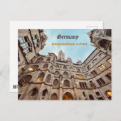 ドイツのミュンヘンはがき、パーソナライズ ポストカード (正面/裏面)