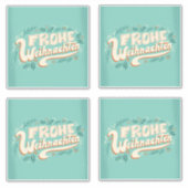 ドイツのメリークリスマスレタリングFROHE WEIHNACHEN シール (正面)