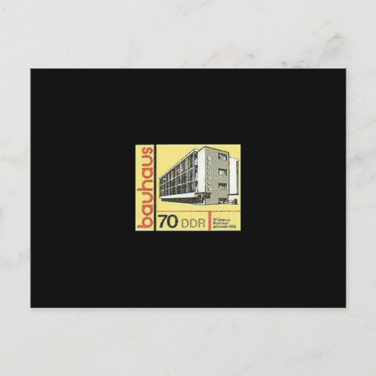 ドイツのモダニズムデザイン、アーキテクチャ – Desu DDR ポストカード (正面)