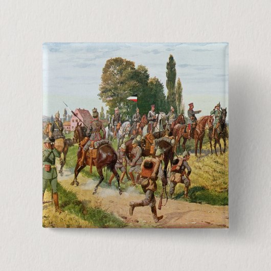 ドイツのユニフォーム 缶バッジ (正面)