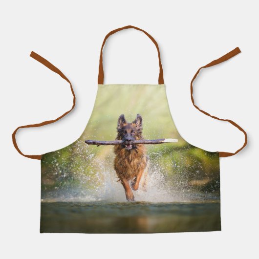 ドイツのランニング羊飼いエプロン エプロン (正面)