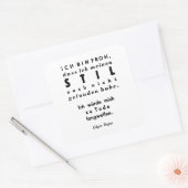 ドイツのリードタイピング引用文のエドガー・デガスプリント スクエアシール (封筒)