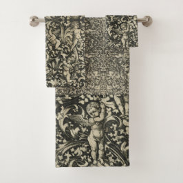 ドイツのルネッサンスチェルブエンジェルス金ゴールドブラウン バスタオルセット