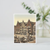 ドイツのレアフォトクロム、ブレーメン、ローランドの記念碑 ポストカード (スタンド正面)