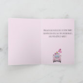 ドイツのレズビアンカップル結婚式の日フィアット500 カード (内部)