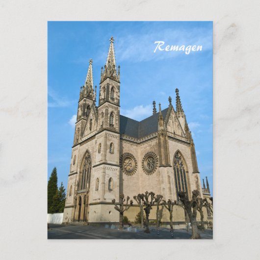 ドイツのレマゲンにあるアポリナリス教会 ポストカード (正面)