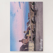 ドイツのレーゲンスブルクにある歴史的な旧市街 ジグソーパズル (縦)