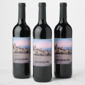 ドイツのレーゲンスブルクにある歴史的な旧市街 ワインラベル (ボトル)