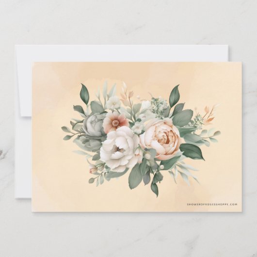 ドイツのロザリオフローラ葬儀の弔意悔やみや弔慰 サンキューカード (裏面)