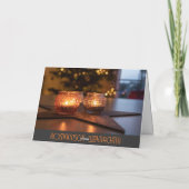 ドイツのロマンチックなメリークリスマスの挨拶 カード (裏面)