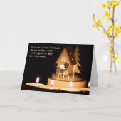 ドイツのロマンチックなメリークリスマスの挨拶 カード (黄色い花)