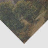 ドイツのロマンチックな風景と修道院の複合体 薄葉紙 (詳細)