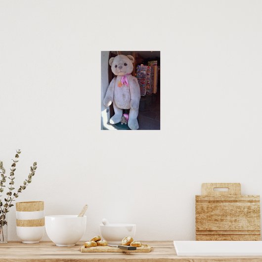 ドイツのローテンブルクで開催されたテディベア ポスター (キッチン)