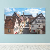 ドイツのローテンブルクにある教会 キャンバスプリント (インサイチュ (ウッドフロア))