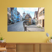 ドイツのローテンブルクのオールドタウン キャンバスプリント (インサイチュ (リビング))
