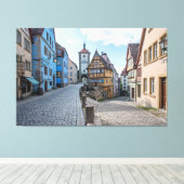ドイツのローテンブルクのオールドタウン キャンバスプリント (インサイチュ (ウッドフロア))