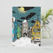 ドイツのローテンブルク・オプ・デア・タウバーでのクリスマス 招待状 (スタンド正面)