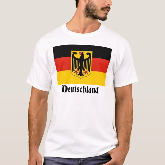 ドイツのワシの旗 Tシャツ (正面)