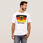 ドイツのワシの旗 Tシャツ (正面フル)