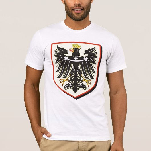 ドイツのワシの盾 Tシャツ (正面)