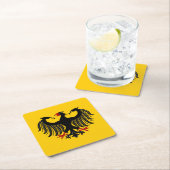 ドイツのワシ スクエアペーパーコースター (インサイチュ)