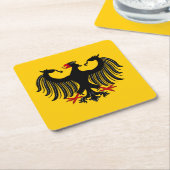 ドイツのワシ スクエアペーパーコースター (アングル)