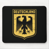 ドイツのワシ-ドイツの紋章付き外衣 マウスパッド (正面)