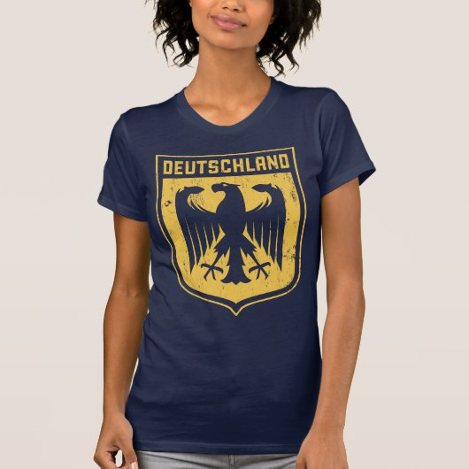 ドイツのワシ-ドイツの紋章付き外衣 Tシャツ (正面)
