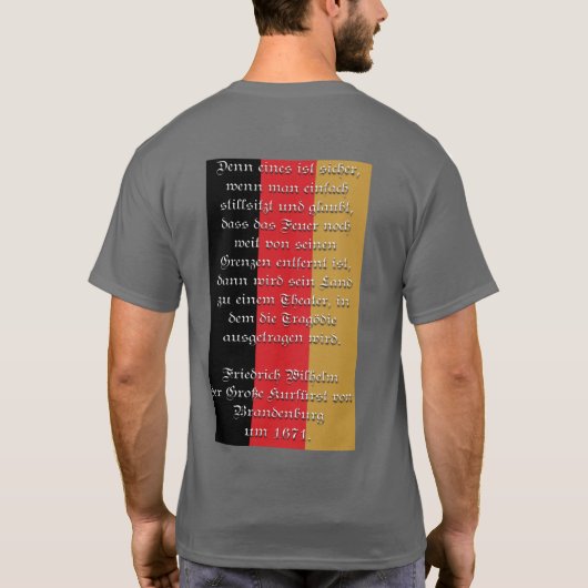 ドイツのワシ Tシャツ (裏面)