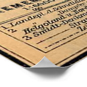 ドイツのヴィンテージの地図（1910年） ポスター (角)