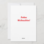 ドイツのヴィンテージクリスマスマーケット シーズンカード (裏面)