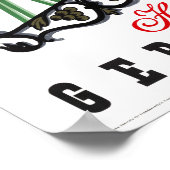 ドイツのヴィンテージ旅行のポスター復元 ポスター (角)