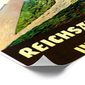 ドイツのヴィンテージ旅行のポスター復元 ポスター (角)