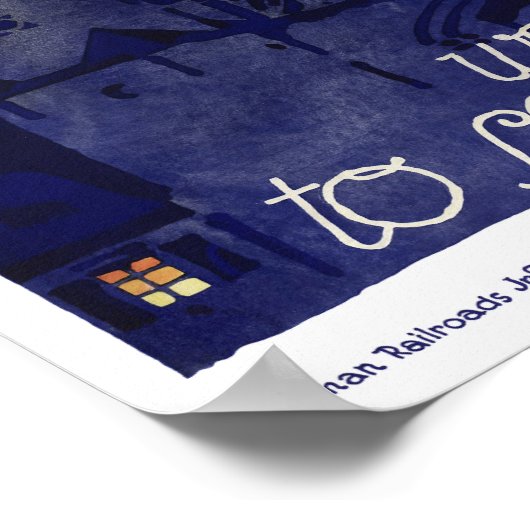 ドイツのヴィンテージ旅行のポスター復元 ポスター (角)